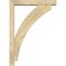 Ekena Millwork Thorton Block Rough Sawn Bracket w/ Offset Brace, Douglas Fir, 4"W x 20"D x 28"H BKT0402X20X28THR05RDF - alternate 2